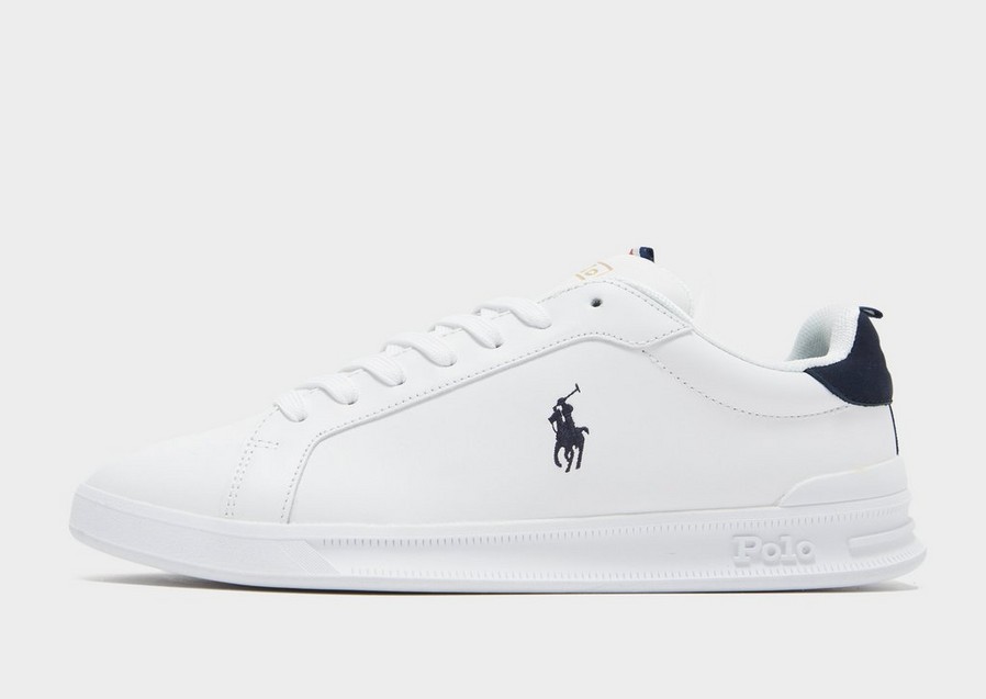 Buty sneakersy męskie POLO RL HRT CT II SNEAKERS LOW TOP LACE 809860883003 Biały