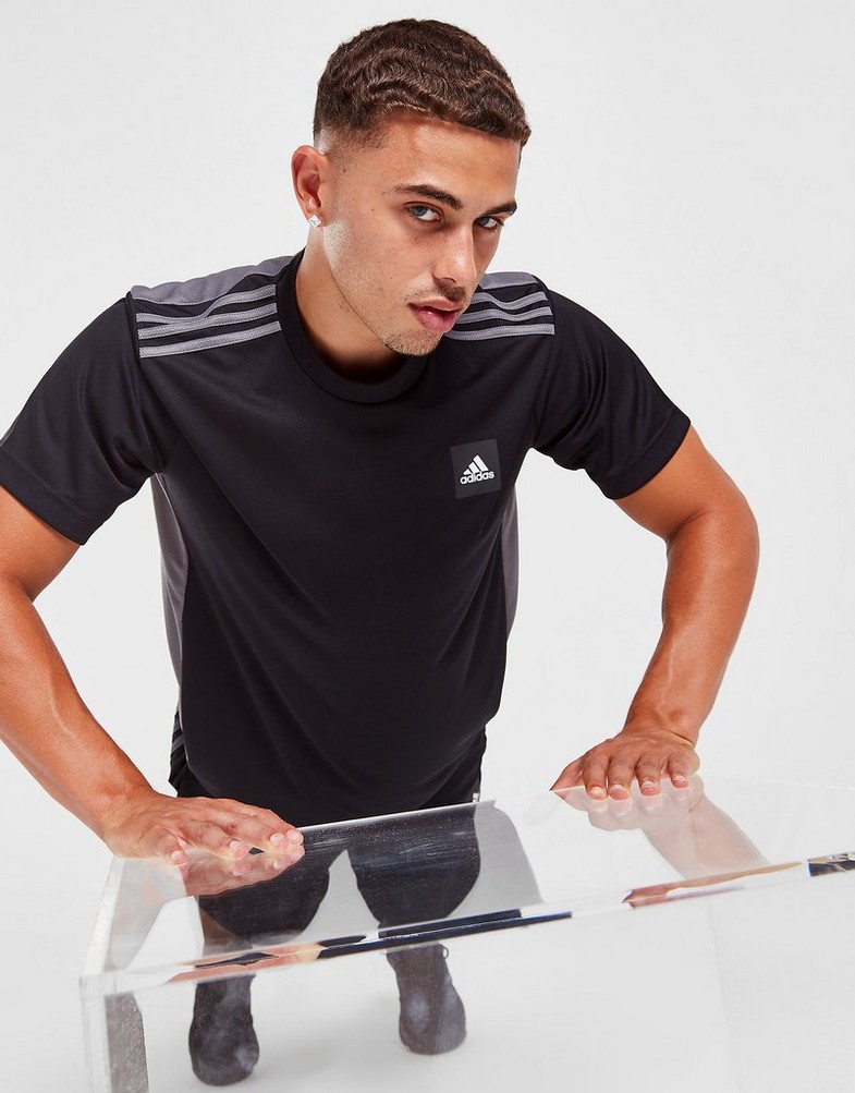 Koszulka, t-shirt męski ADIDAS KRÓTKI RĘKAW MATCH T-SHIRT HK4505 Czarny