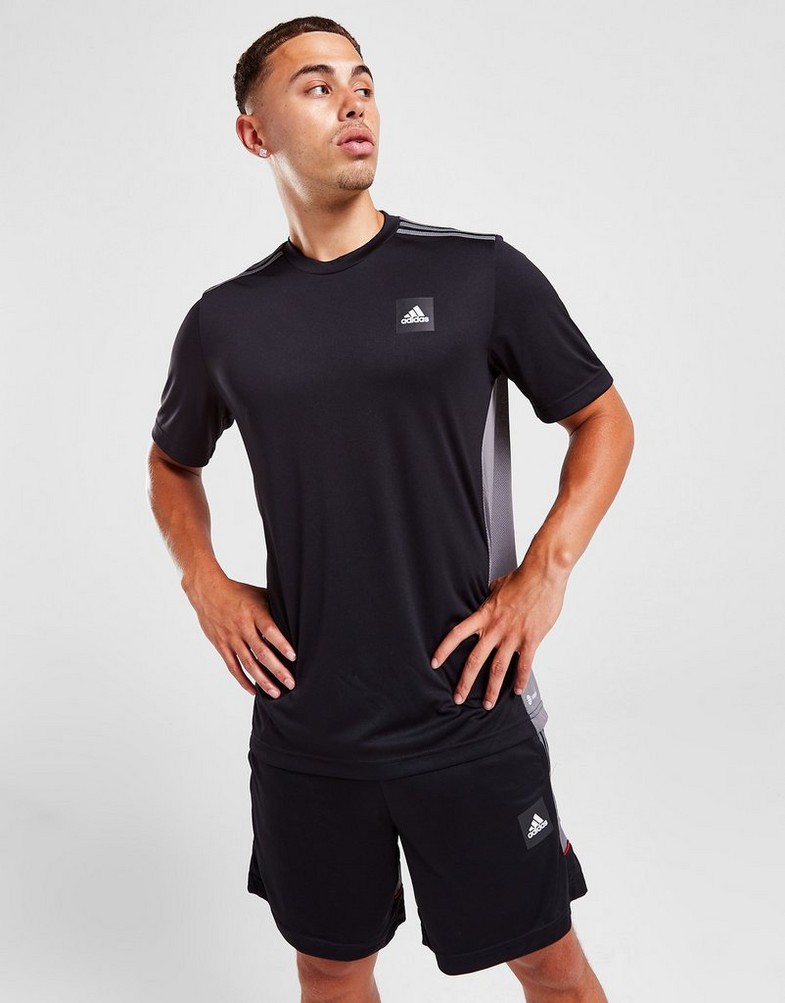 Koszulka, t-shirt męski ADIDAS KRÓTKI RĘKAW MATCH T-SHIRT HK4505 Czarny