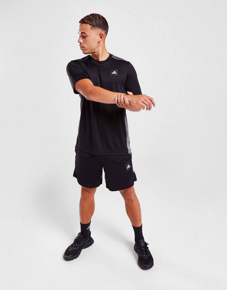 Koszulka, t-shirt męski ADIDAS KRÓTKI RĘKAW MATCH T-SHIRT HK4505 Czarny