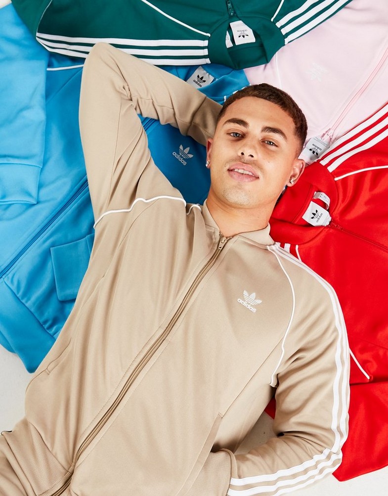 Pánska mikina ADIDAS SS TRACK TOP  HM8244 Sivá
