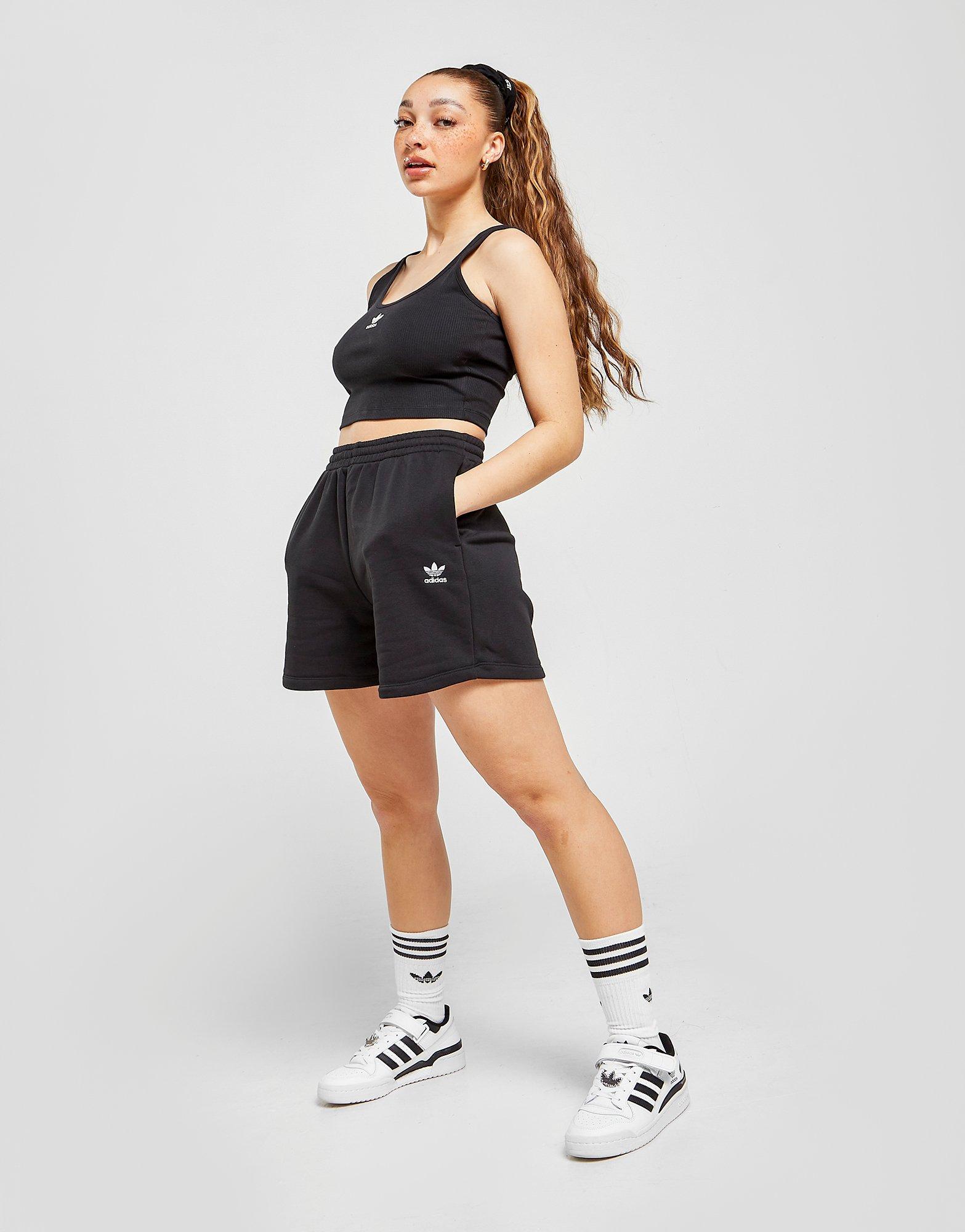 Dámske krátke nohavice ADIDAS ŠORTKY  ESSENTIALS SHORTS HC0630 Čierna