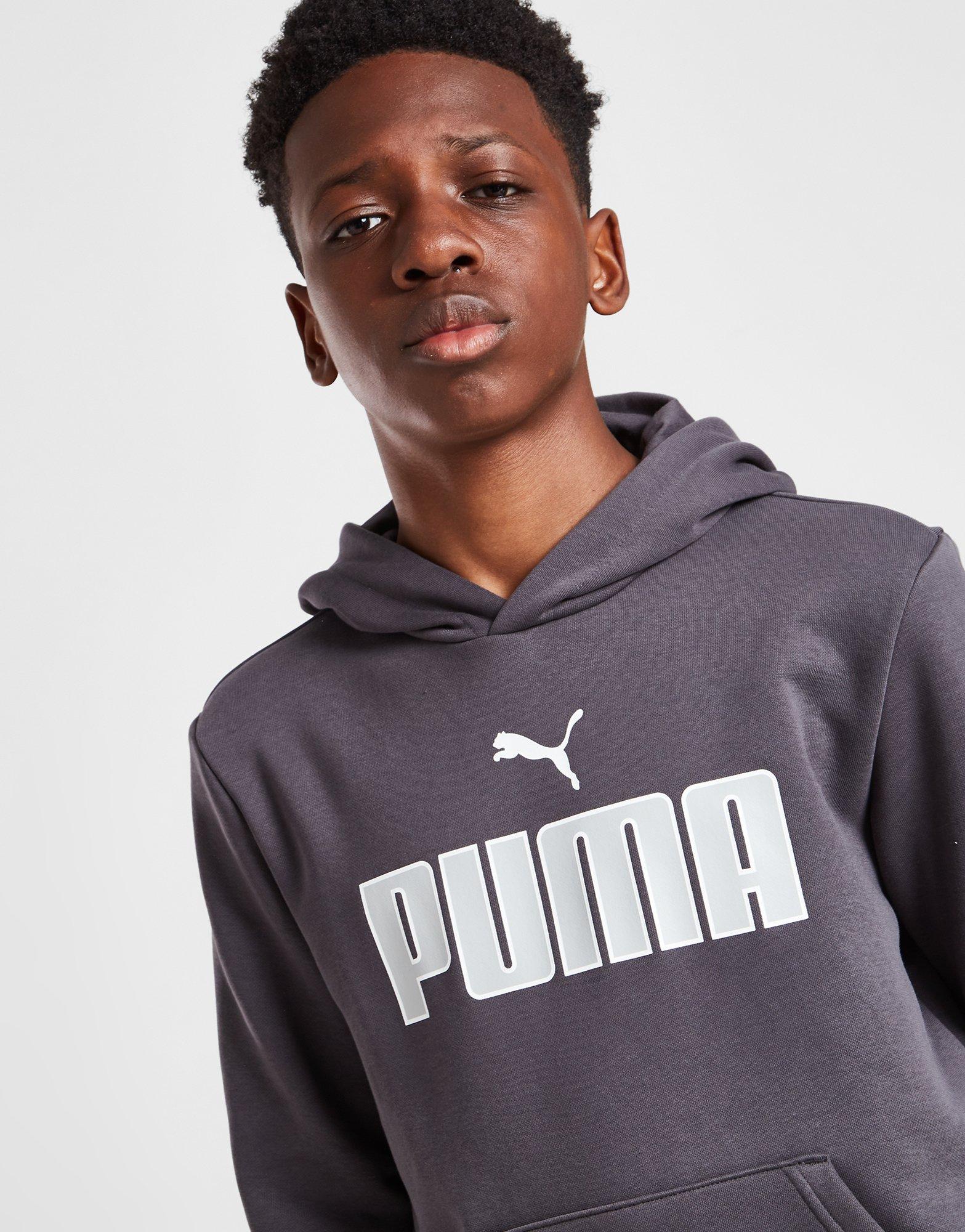 PUMA CORE LOGO FLEECE HOODIE JUNIOR