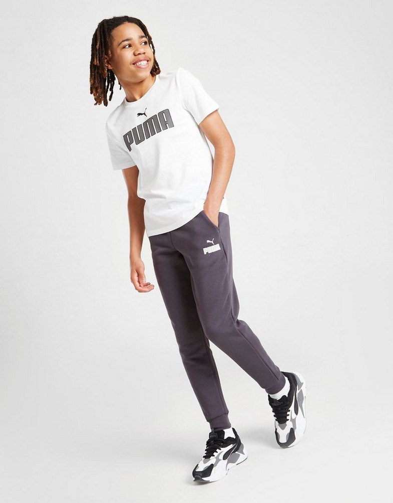 Puma core logo hot sale track pants junior