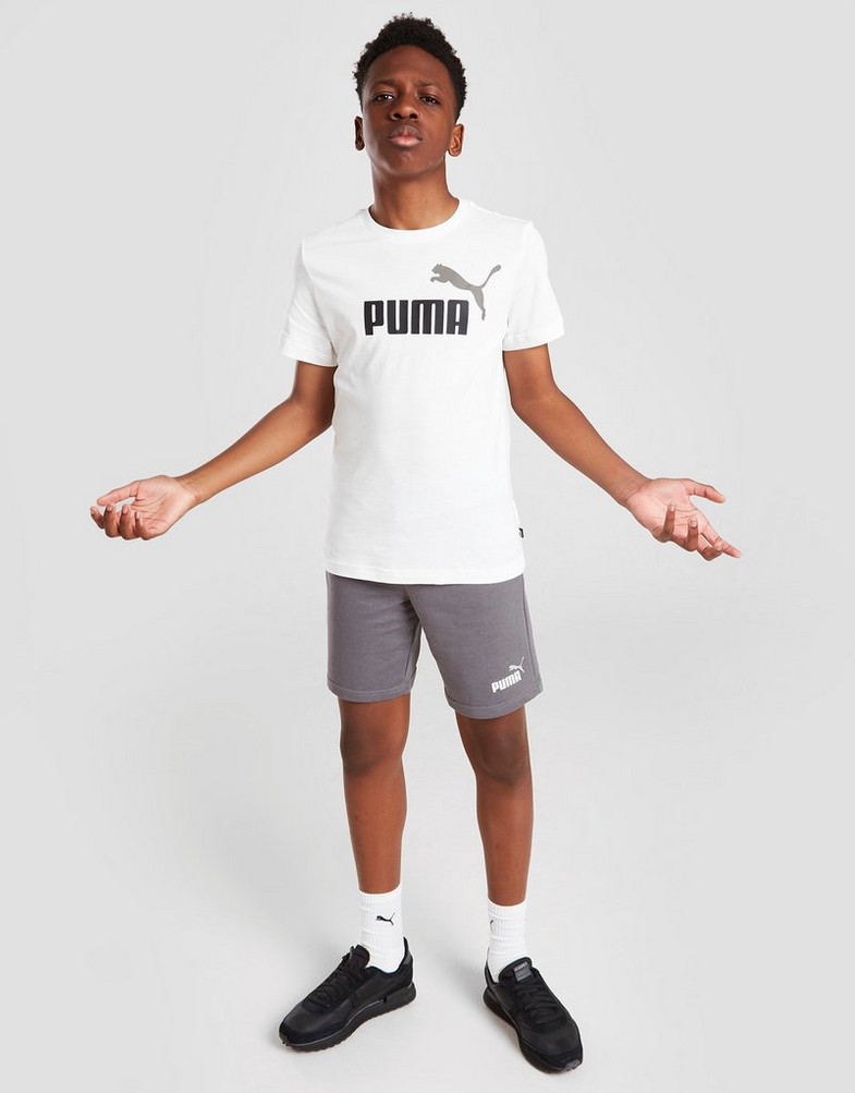 Detská tepláková súprava PUMA TRIČKO/SHORTS TS SET 67167002 Biela