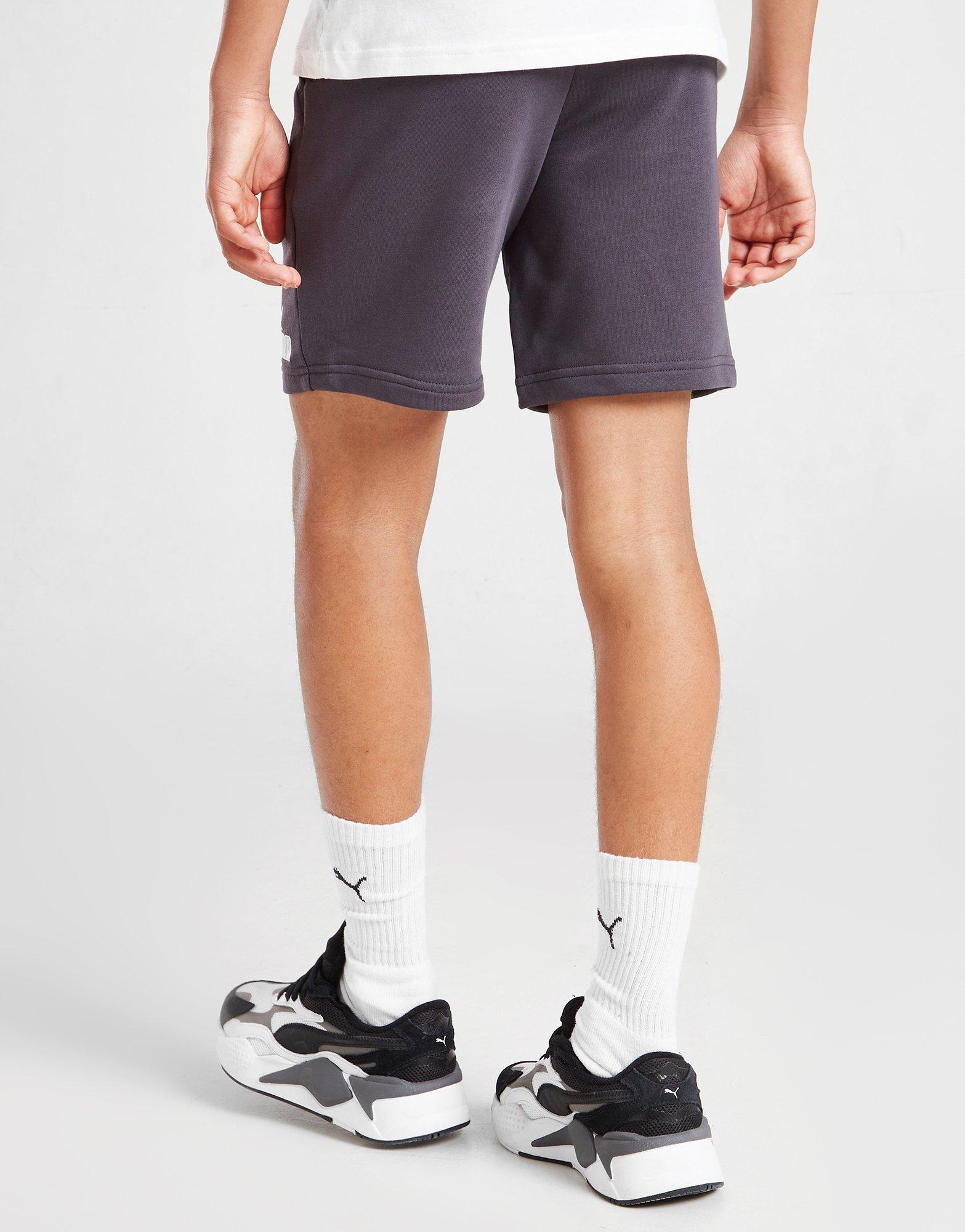 Detské krátke nohavice PUMA CORE LOGO SHORTS JUNIOR  67118417 Sivá