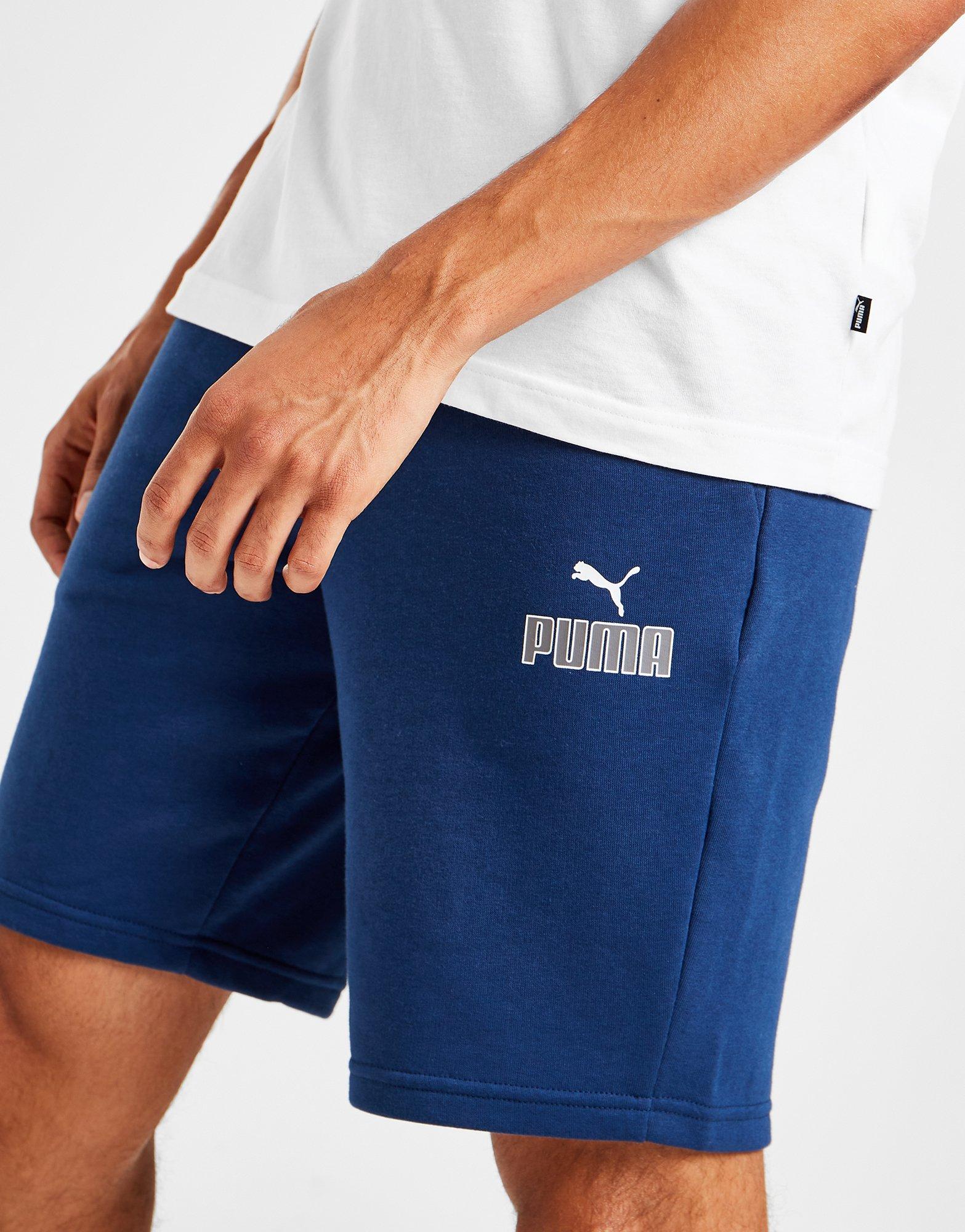 Pánske šortky PUMA NEW LOGO SHORTS  67199345 Modrá