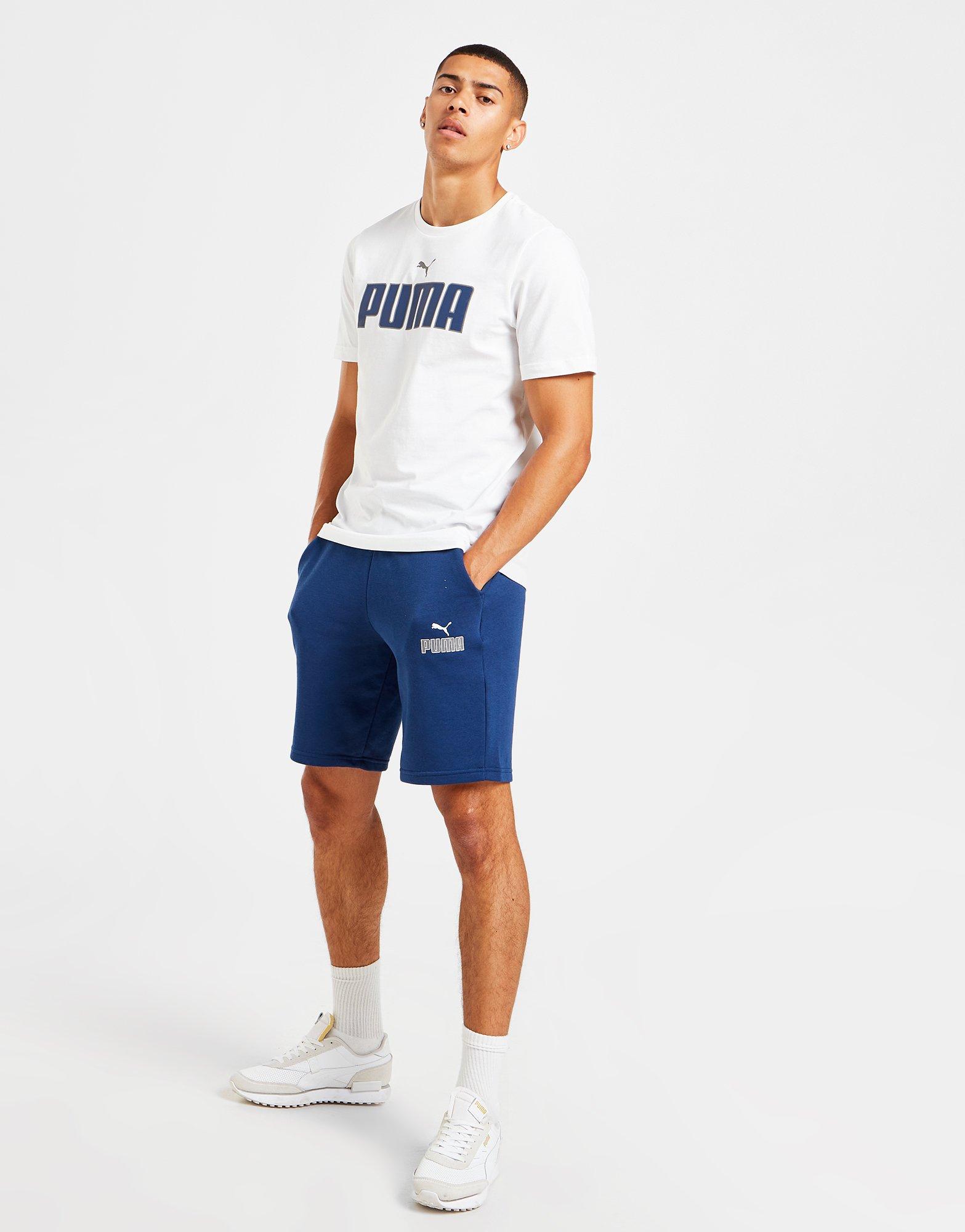 Pánske šortky PUMA NEW LOGO SHORTS  67199345 Modrá