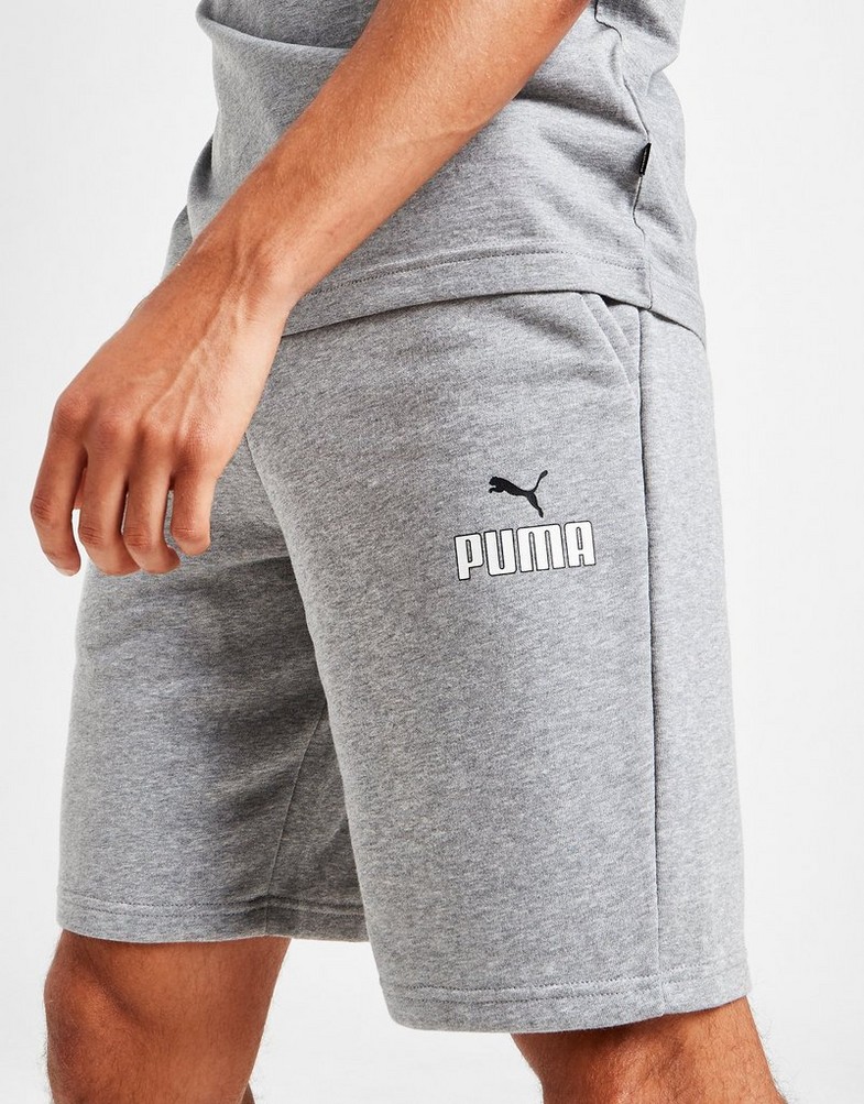 Krótkie spodenki, szorty męskie PUMA NEW LOGO SHORTS 67199303 Szary