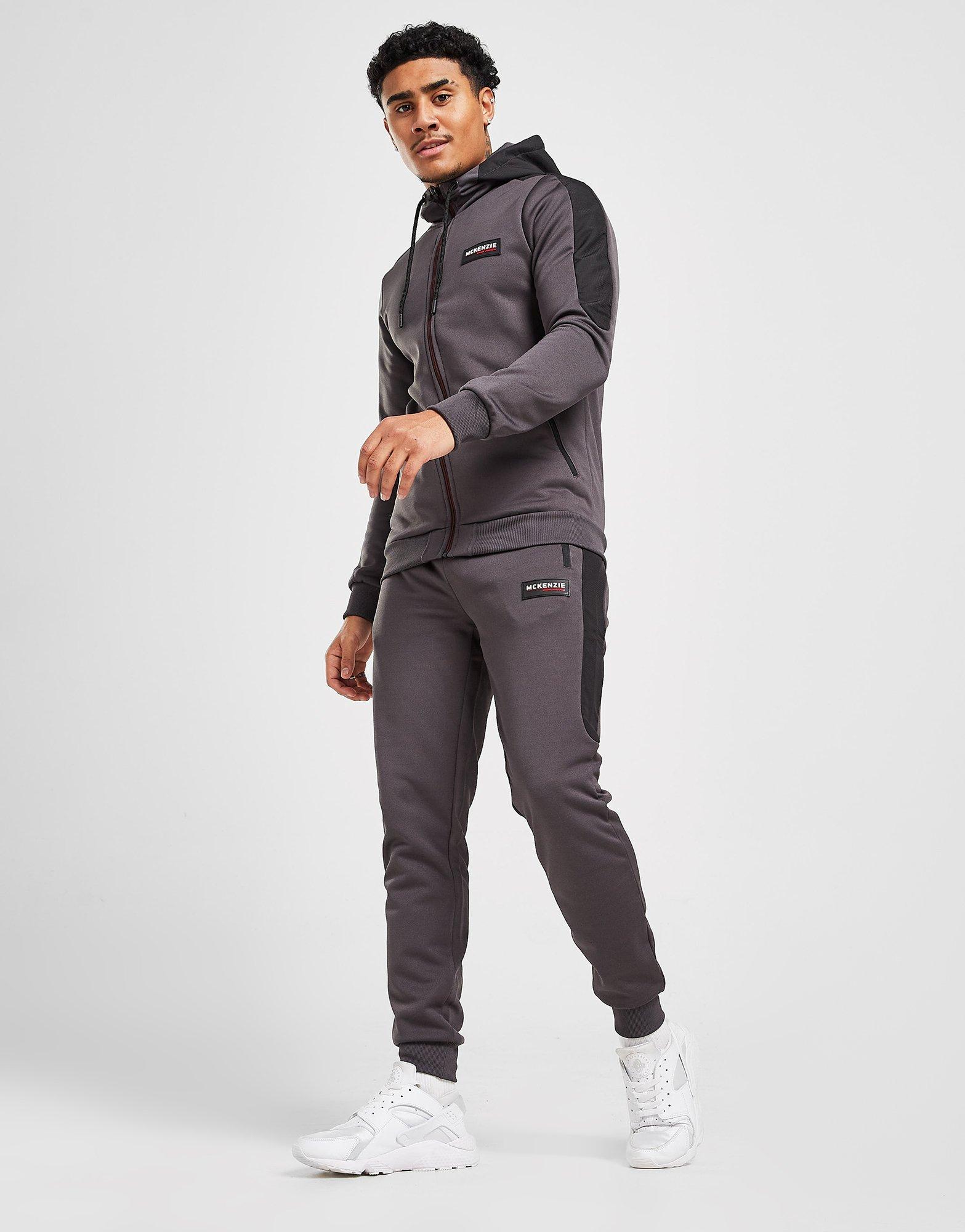Pánske nohavice MCKENZIE DUKE POLY TRACK PANTS  MCKTM14980 Sivá