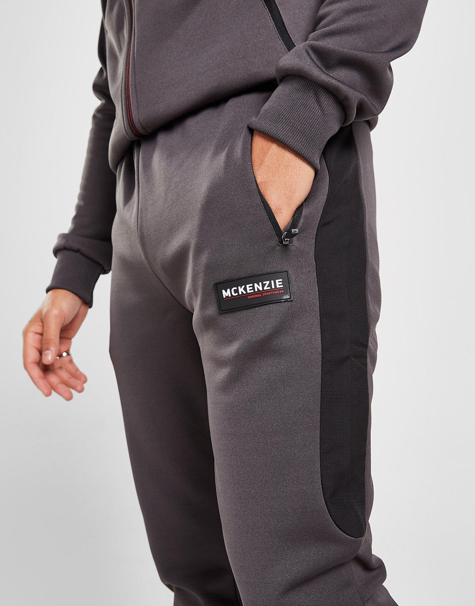 Pánske nohavice MCKENZIE DUKE POLY TRACK PANTS  MCKTM14980 Sivá