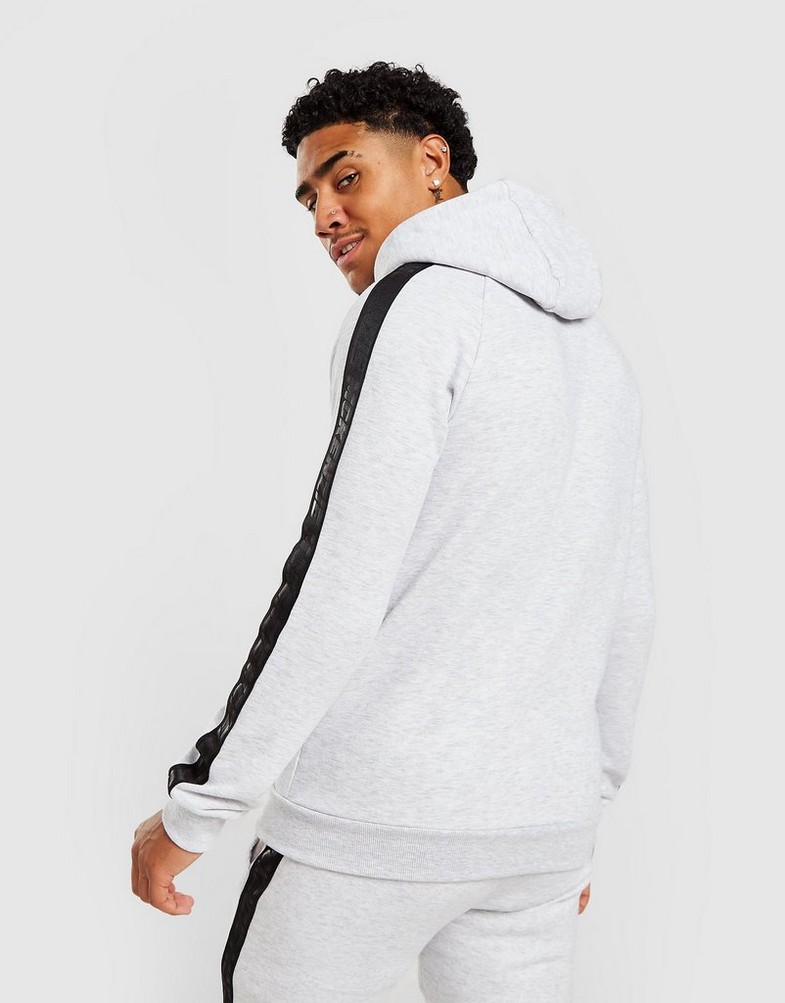 Bluza męska MCKENZIE EMMET TAPE FLEECE FULL ZIP HOODIE  MCKTM15148 Szary