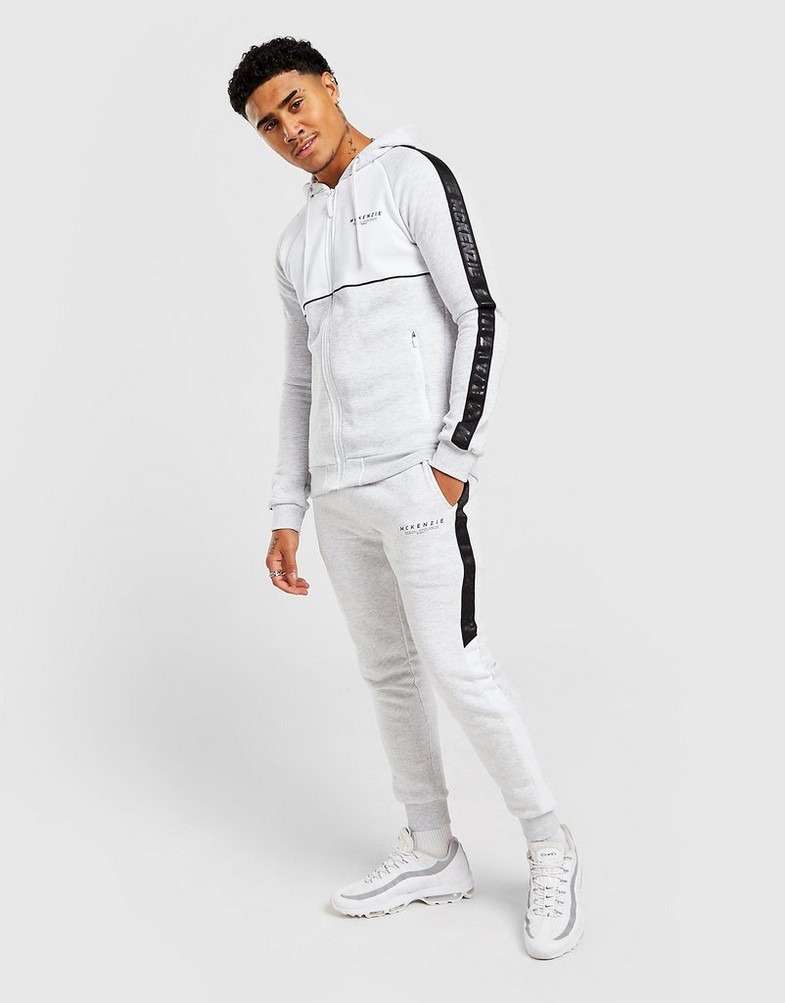 Bluza męska MCKENZIE EMMET TAPE FLEECE FULL ZIP HOODIE  MCKTM15148 Szary