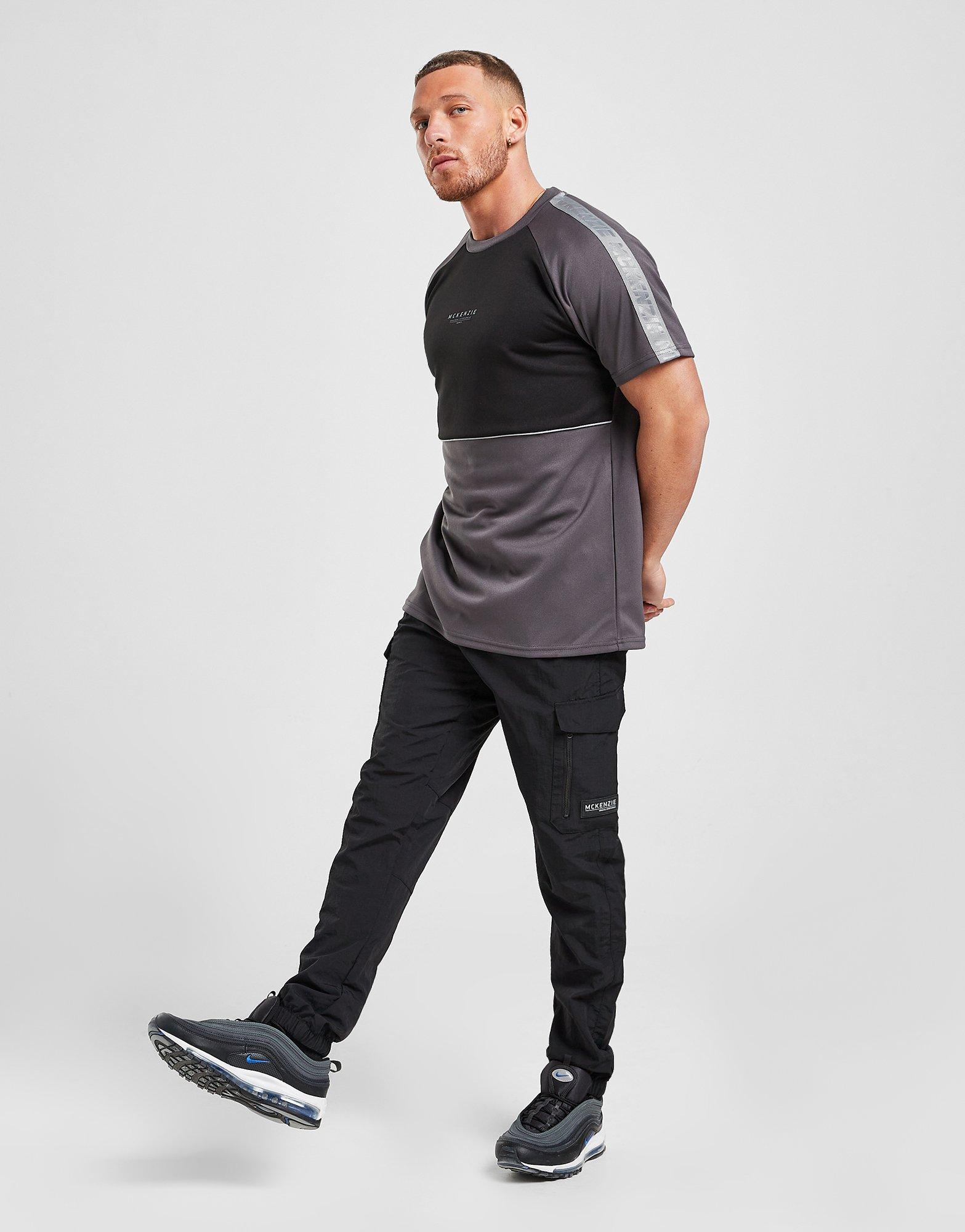 Férfi póló McKENZIE PÓLÓ EMMET POLY TAPE PÓLÓ MCKTM14763 Fekete