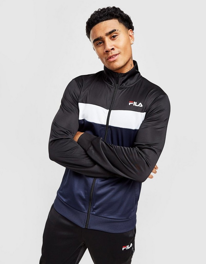 Férfi pulóverek FILA PULÓVER CIPZÁRAS PRIMUS TRACK TOP SS22JDM019 Sötétkék