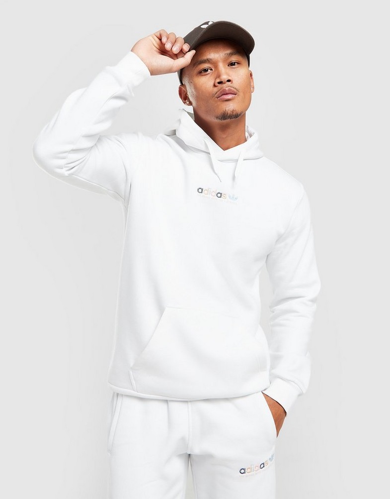 Bluza męska ADIDAS BLUZA Z KAPTUREM COLOUR SMASH HOODIE HT9491 Biały