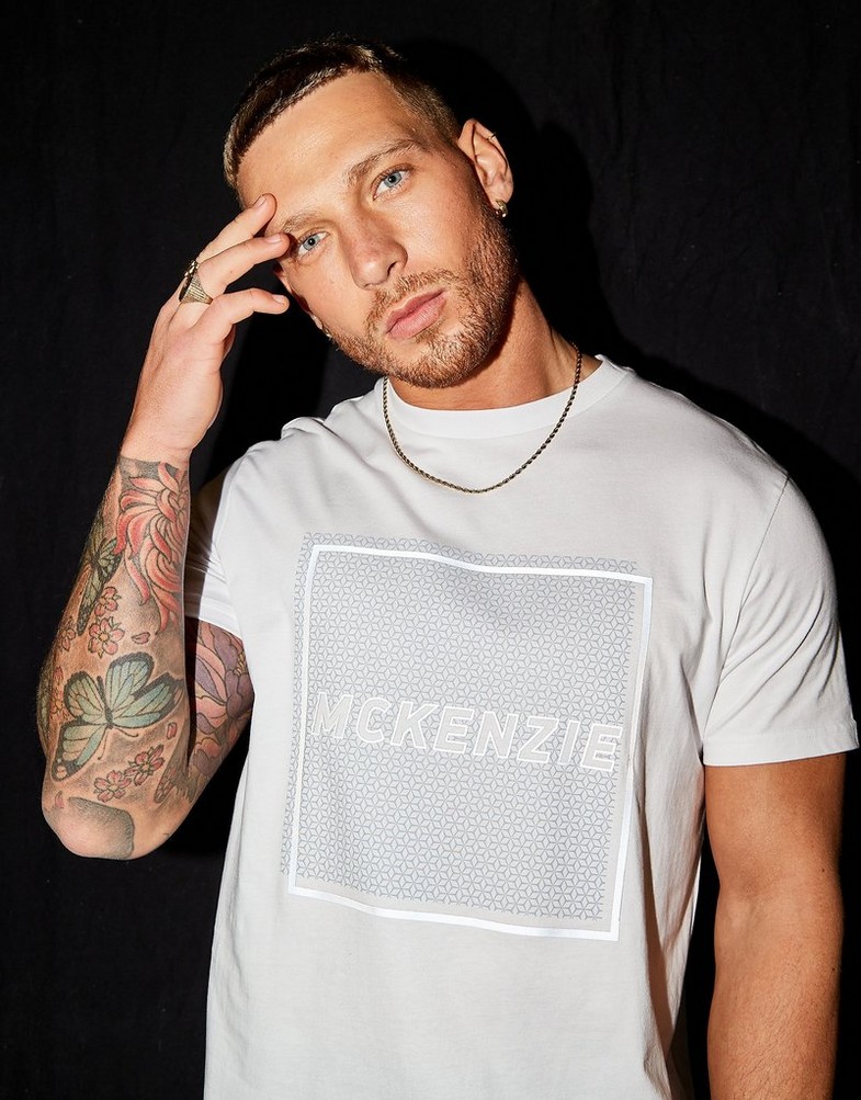 Koszulka, t-shirt męski MCKENZIE T-SHIRT KURT T-SHIRT MCKTM14927 Biały