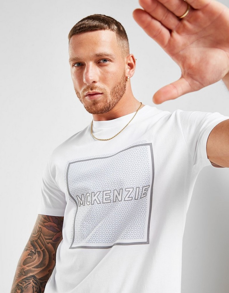 Koszulka, t-shirt męski MCKENZIE T-SHIRT KURT T-SHIRT MCKTM14927 Biały