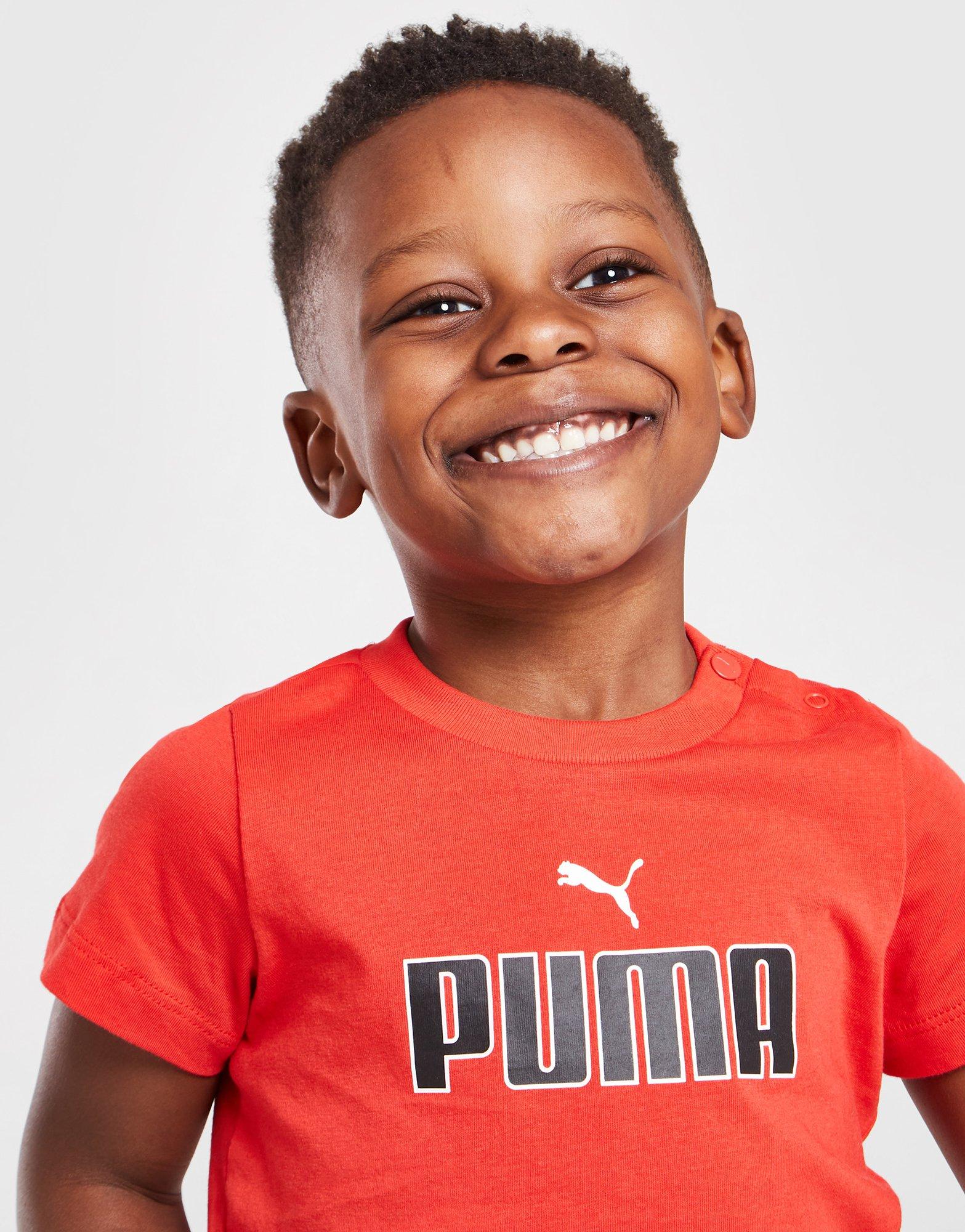 Vaikiški sportiniai kostiumai PUMA CORE MARŠKINĖLIAI/SHORTS SET INFANT  67142211 Raudona