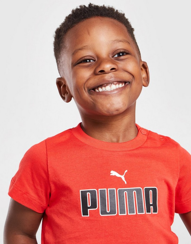 Detská tepláková súprava PUMA CORE TRIČKO/SHORTS SET INFANT  67142211 Červená