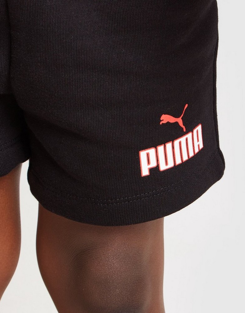 Detská tepláková súprava PUMA CORE TRIČKO/SHORTS SET INFANT  67142211 Červená