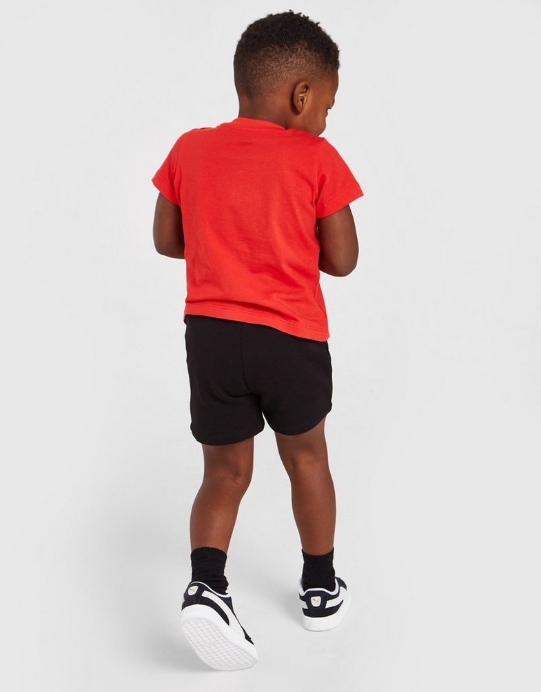 Detská tepláková súprava PUMA CORE TRIČKO/SHORTS SET INFANT  67142211 Červená