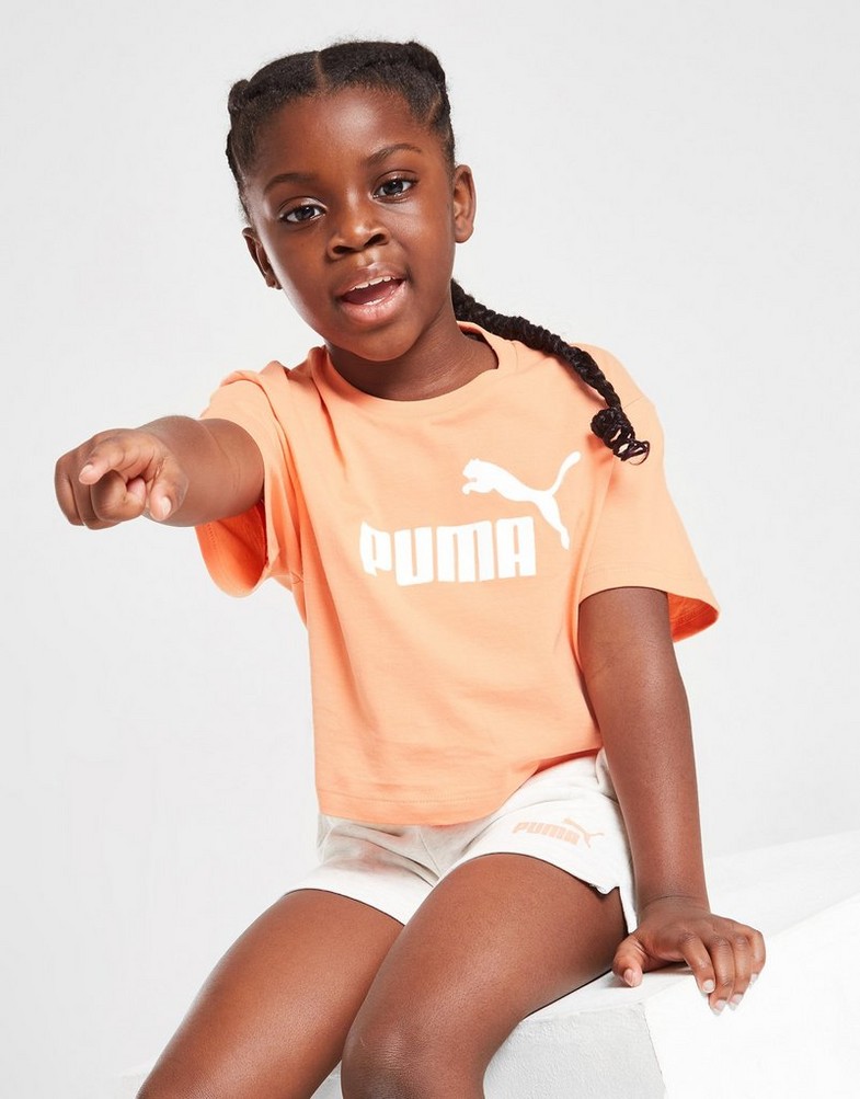 Detské tričko PUMA GIRLS' CORE TRIČKO & SHORTS SET CHILDREN  67149128 Ružová