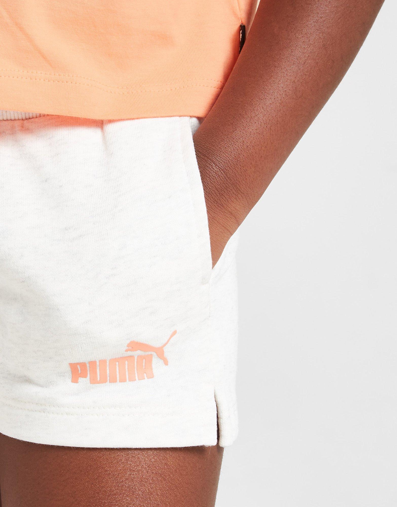 Vaikiški marškinėliai PUMA GIRLS' CORE MARŠKINĖLIAI   & SHORTS SET CHILDREN  67149128 Rožinė