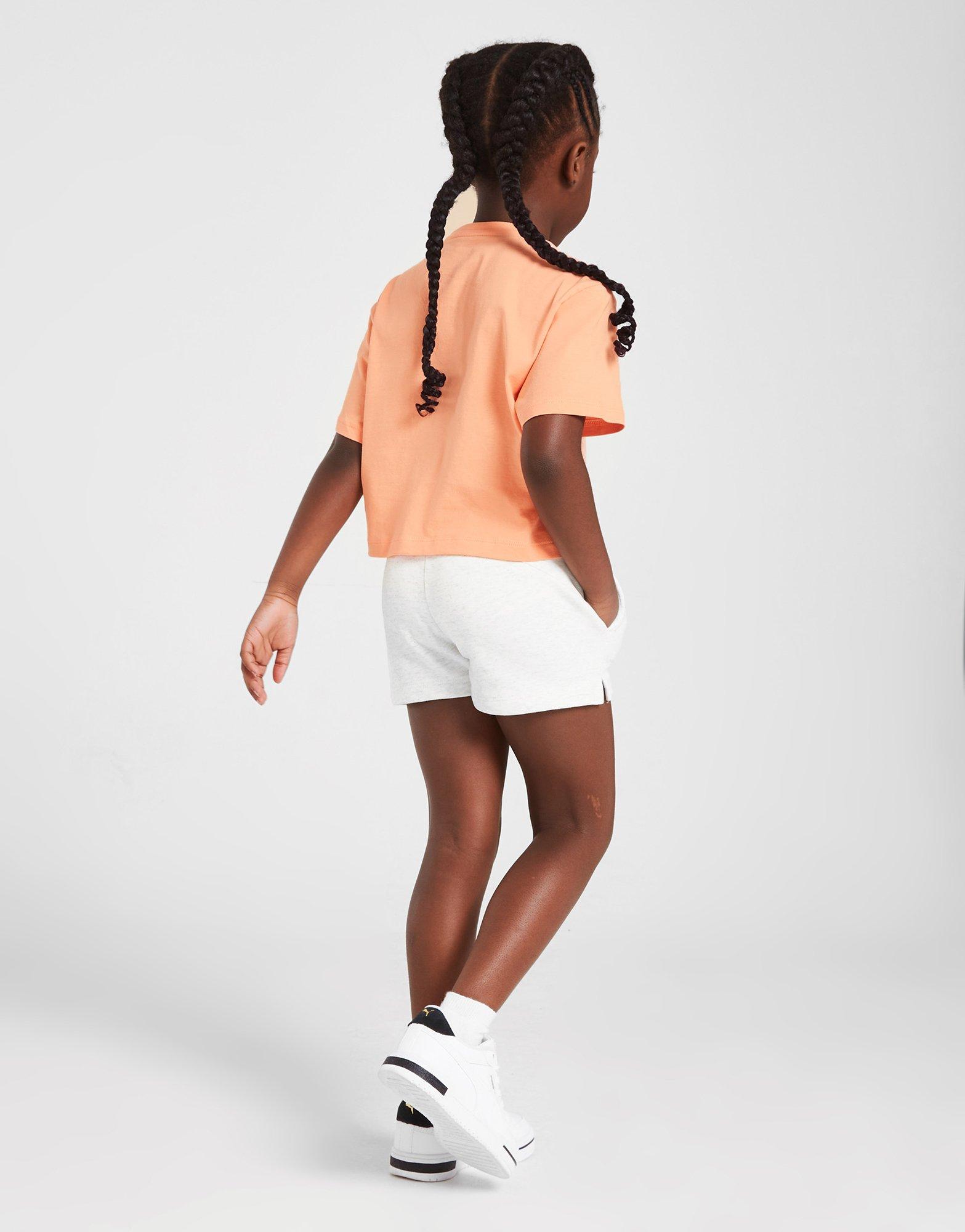 Vaikiški marškinėliai PUMA GIRLS' CORE MARŠKINĖLIAI   & SHORTS SET CHILDREN  67149128 Rožinė