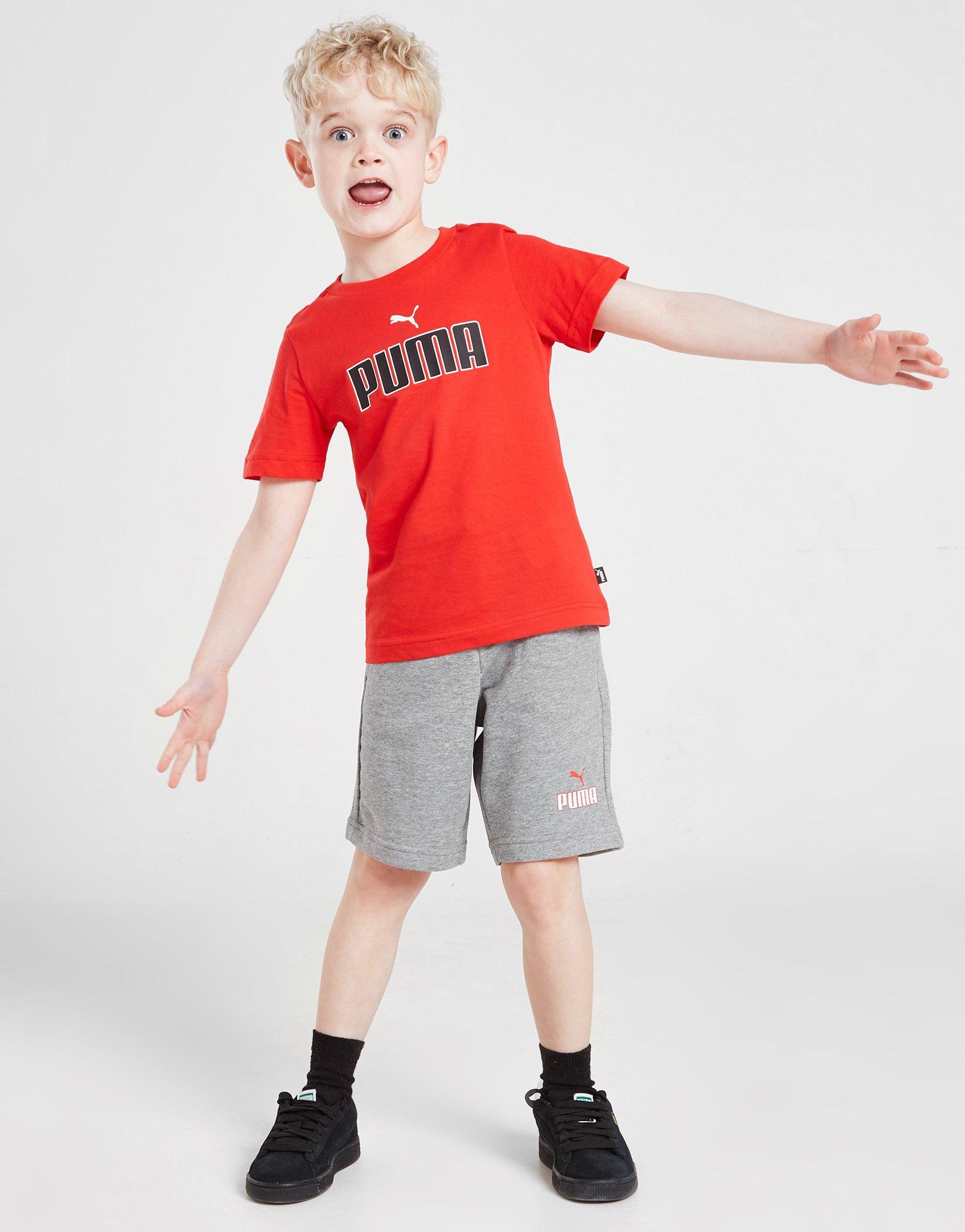 Vaikiški marškinėliai PUMA CORE MARŠKINĖLIAI/SHORTS SET CHILDREN  67141511 Raudona
