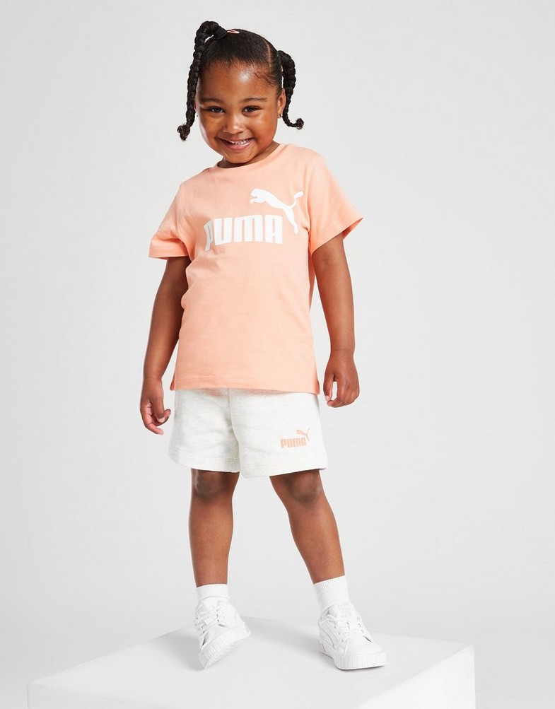 Gyerek melegítőszett PUMA GIRLS' CORE PÓLÓ & SHORTS SET INFANT 