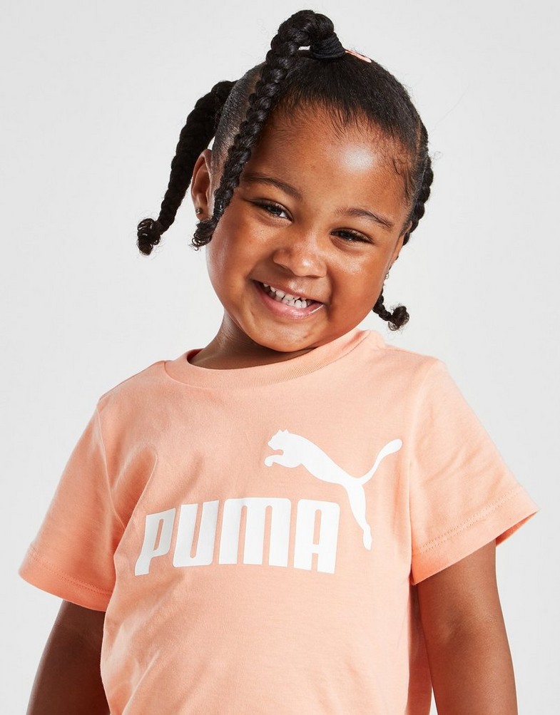 Detská tepláková súprava PUMA GIRLS' CORE TRIČKO & SHORTS SET INFANT  67149528 Oranžová