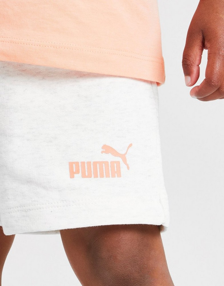 Detská tepláková súprava PUMA GIRLS' CORE TRIČKO & SHORTS SET INFANT  67149528 Oranžová
