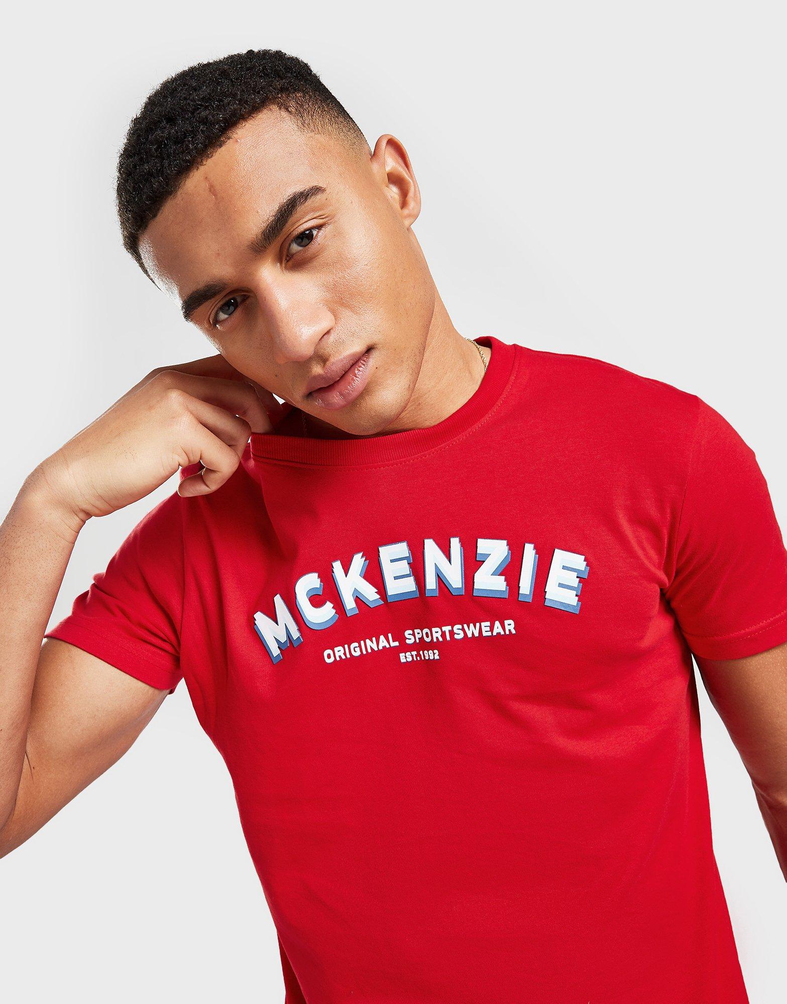 Férfi póló McKENZIE PÓLÓ YAEL PÓLÓ MCKTM15164 Piros