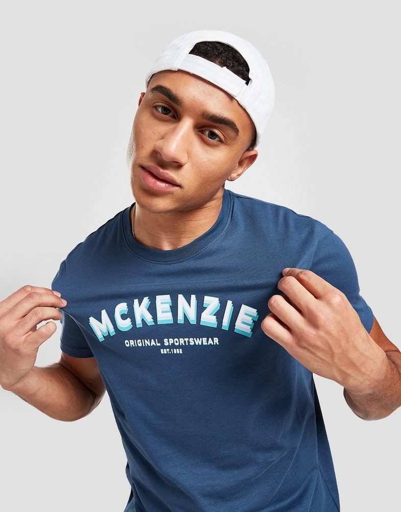 Pánske tričko MCKENZIE TRIČKO YAEL TRIČKO MCKTM15164 Tmavomodrá