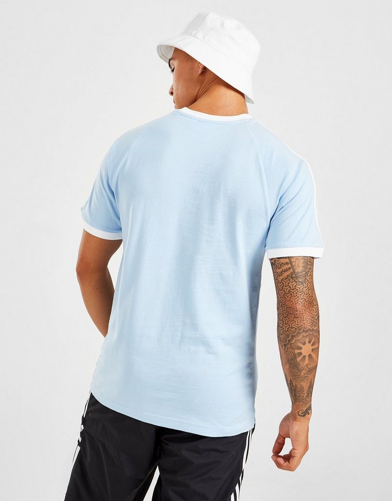 Koszulka, t-shirt męski ADIDAS T-SHIRT CALIFORNIA 3-STRIPES T-SHIRT HM8275 Niebieski