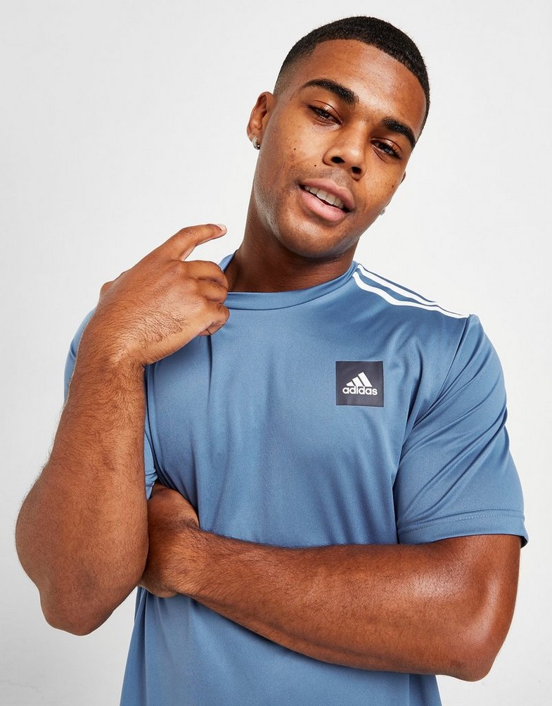 Koszulka, t-shirt męski ADIDAS KRÓTKI RĘKAW MATCH T-SHIRT HK4507 Niebieski