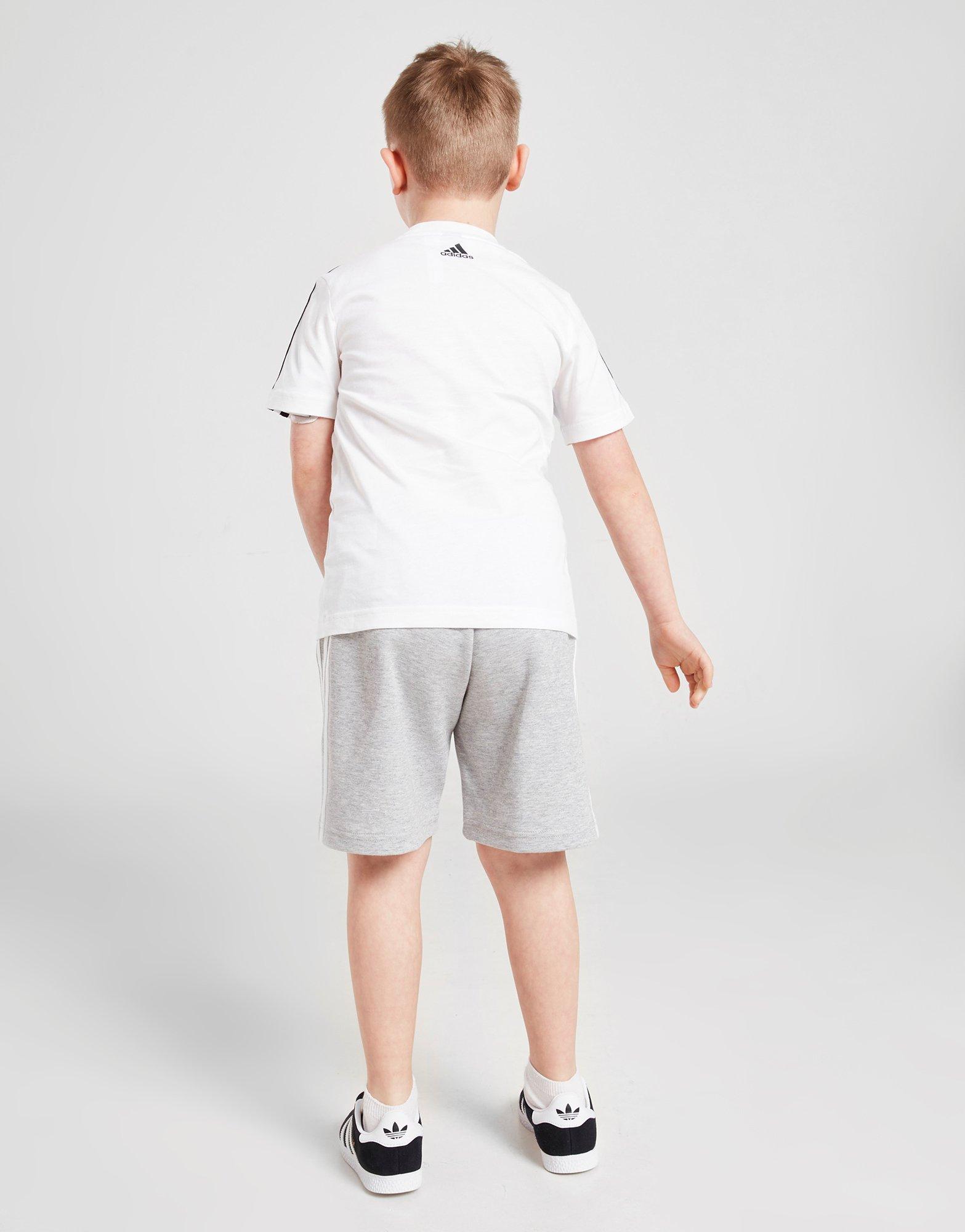 Detská tepláková súprava ADIDAS SÚPRAVA LINEAR ESSENTIAL TRIČKO/SHORTS SE HL1562 Viacfarebná