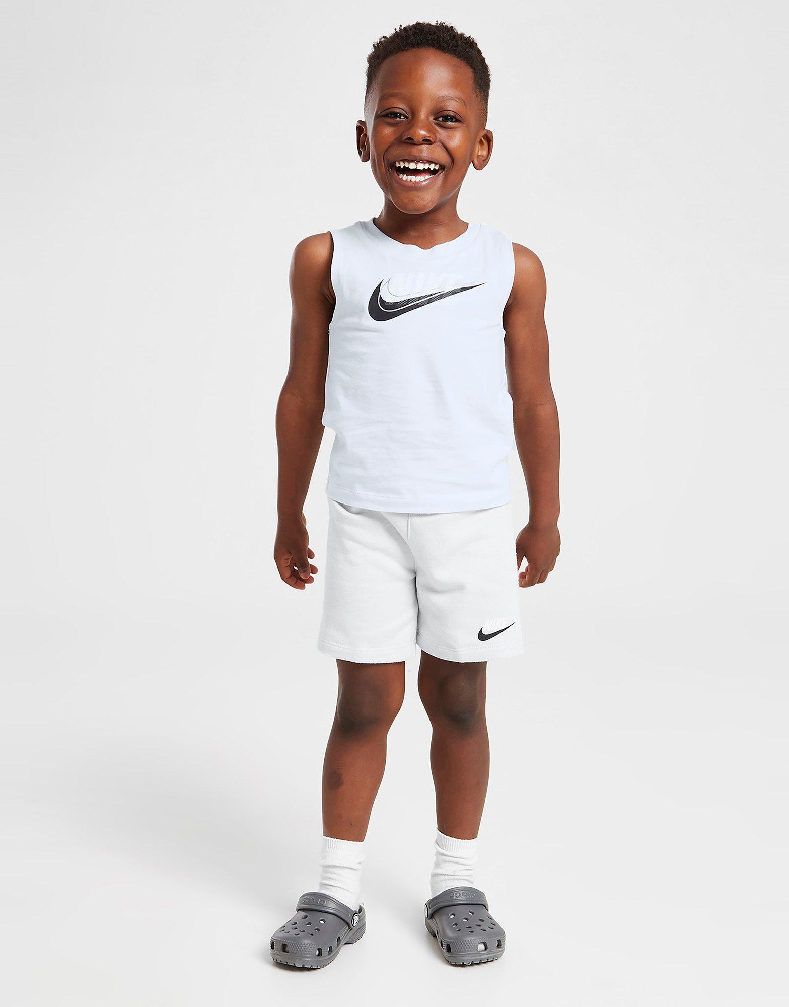 Детски анцуг NIKE ПОТНИК/SHORTS SET INFANT 56J691G7H Сив