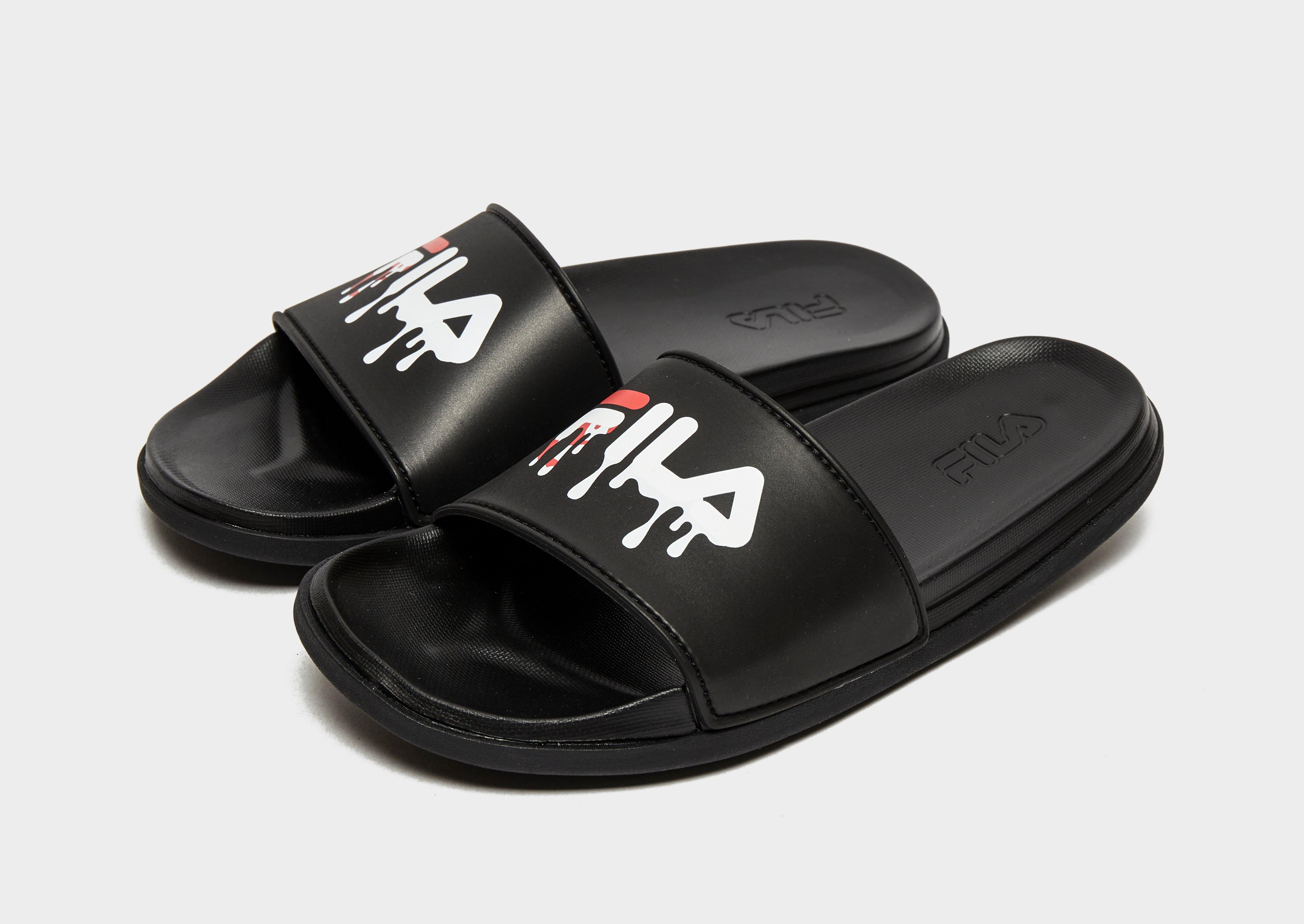 Šlepetės vaikams FILA DRIFTER LUX DRIP SLIDES  3SM01719014 Juoda