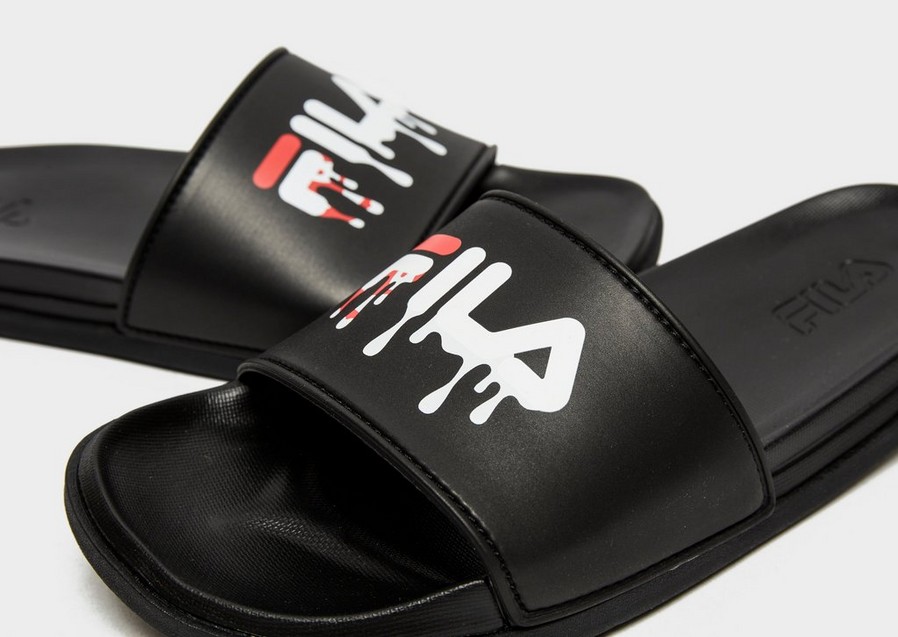 Dziecięce FILA DRIFTER LUX DRIP SLIDES  3SM01719014 Czarny