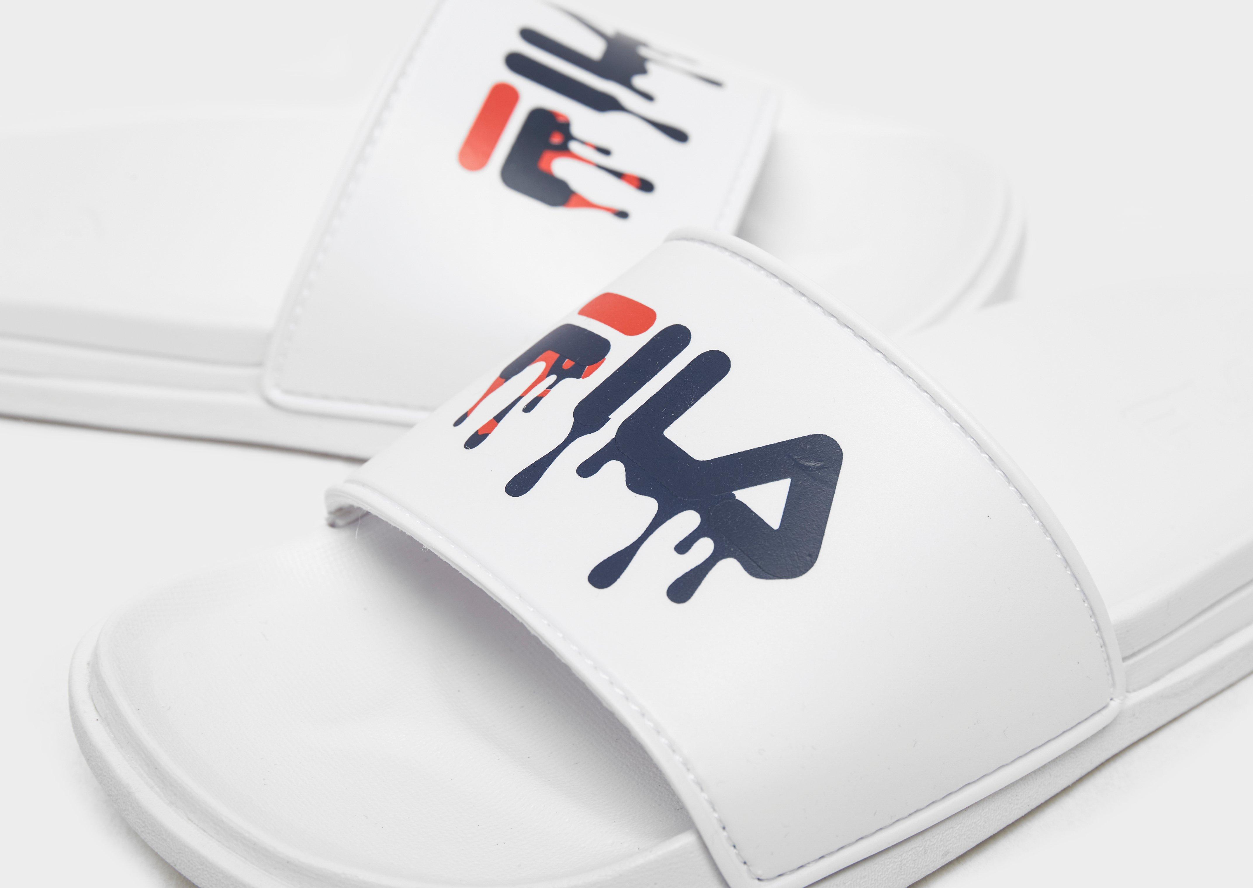 Šlepetės vaikams FILA DRIFTER LUX DRIP SLIDES  3SM01719125 Balta