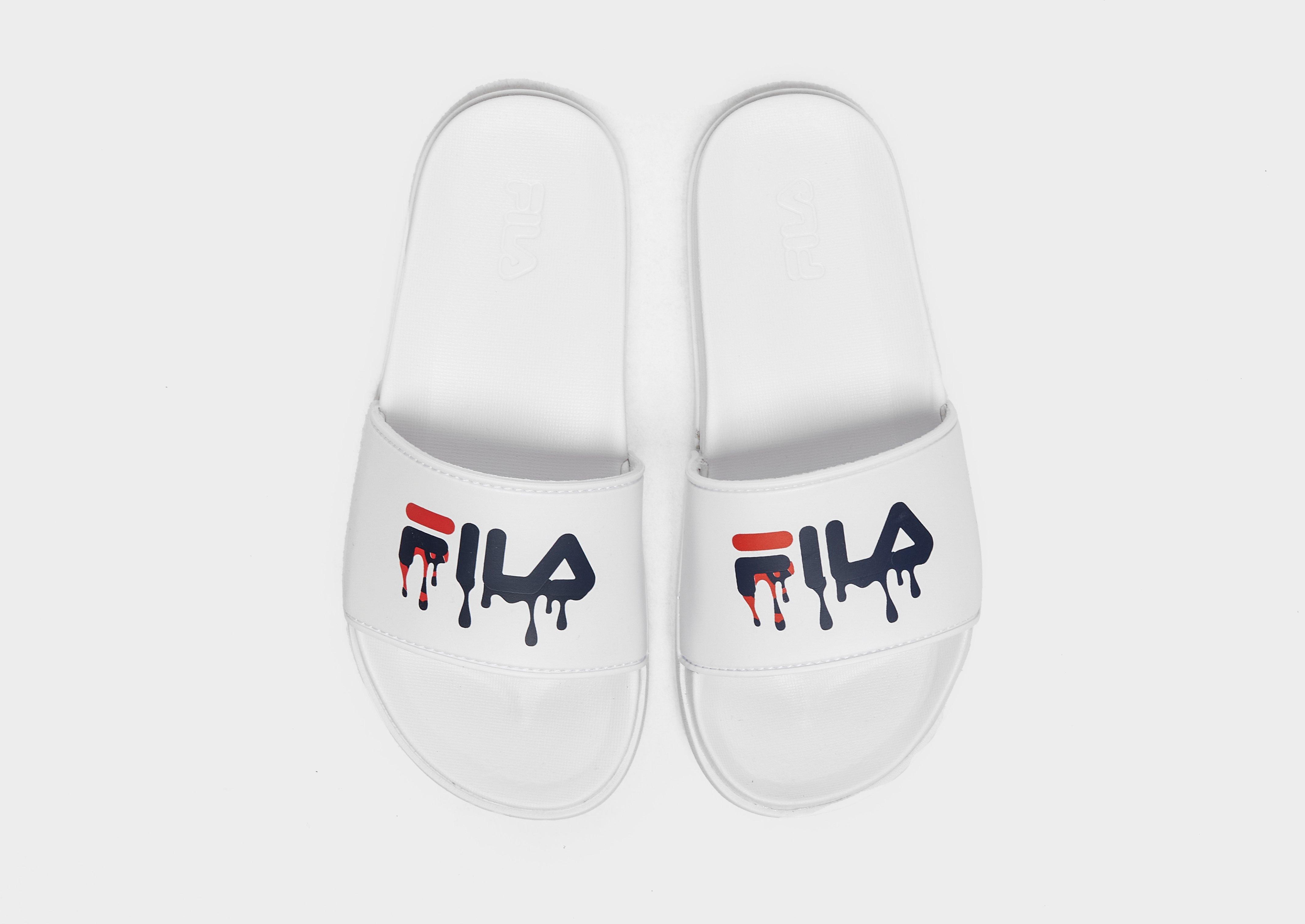 Šlepetės vaikams FILA DRIFTER LUX DRIP SLIDES  3SM01719125 Balta