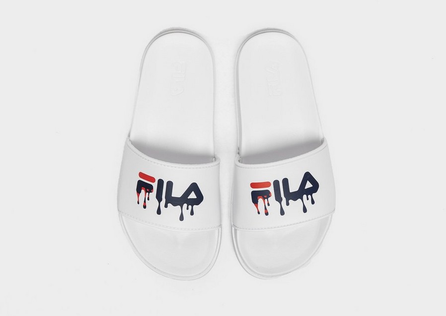 Detské Šľapky FILA DRIFTER LUX DRIP SLIDES  3SM01719125 Biela