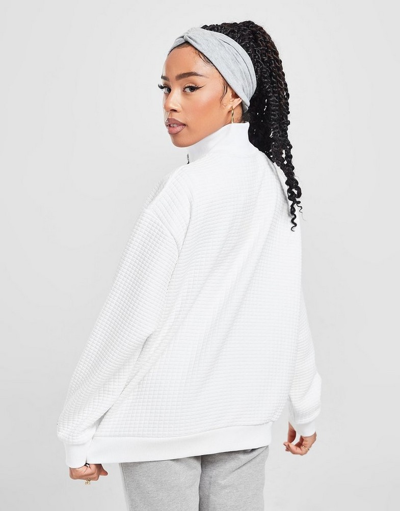 Bluza damska ELLESSE POLAR WAFFLE 1/4 ZIP TOP SGM14173908 Biały
