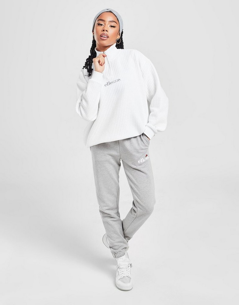Bluza damska ELLESSE POLAR WAFFLE 1/4 ZIP TOP SGM14173908 Biały