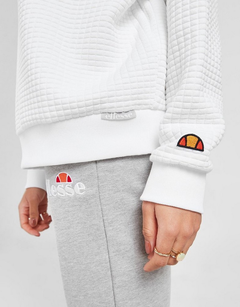 Bluza damska ELLESSE POLAR WAFFLE 1/4 ZIP TOP SGM14173908 Biały