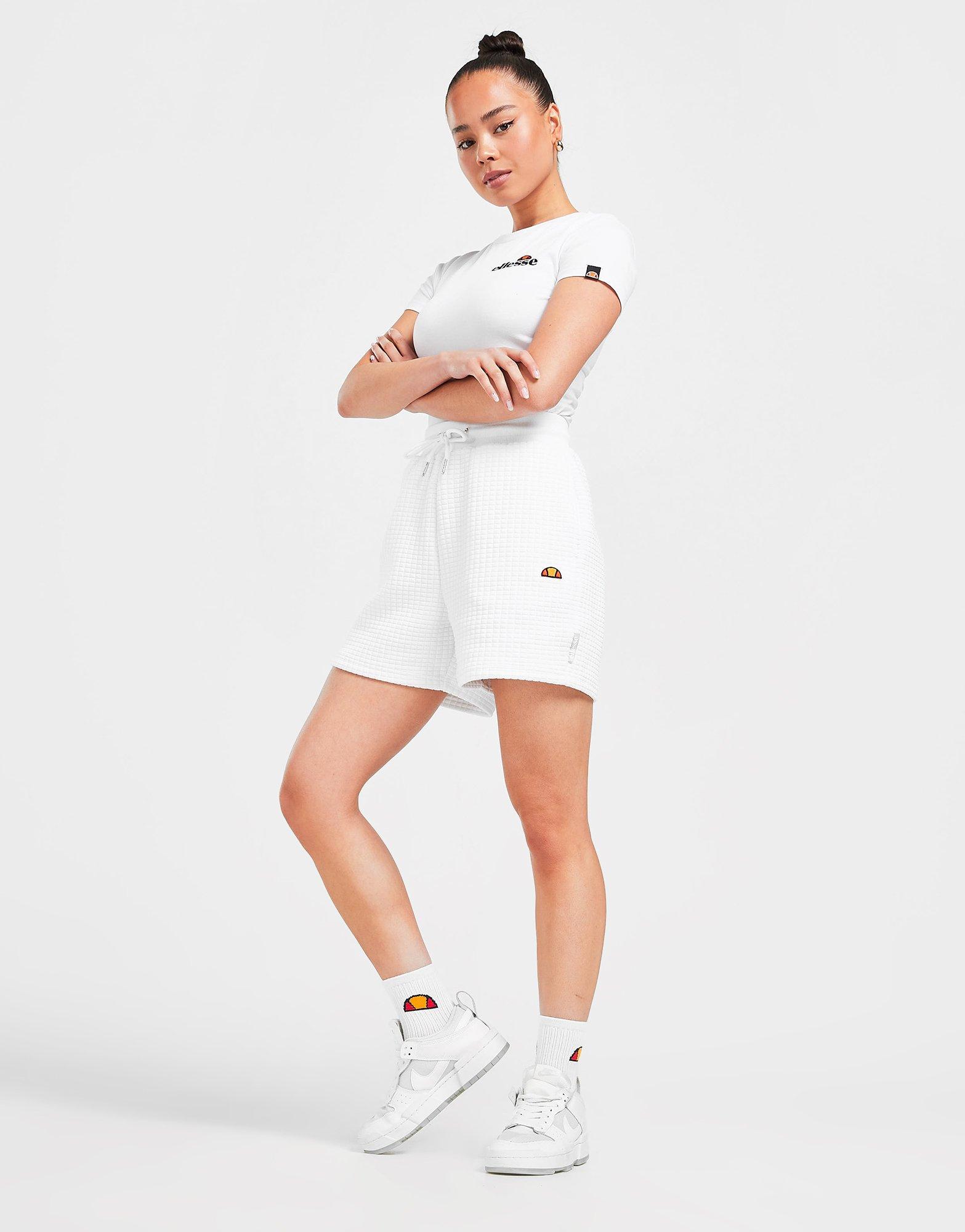 Дамски шорти ELLESSE ШОРТИ WAFFLE BOYFRIEND SHORTS SGM14174908 Бял