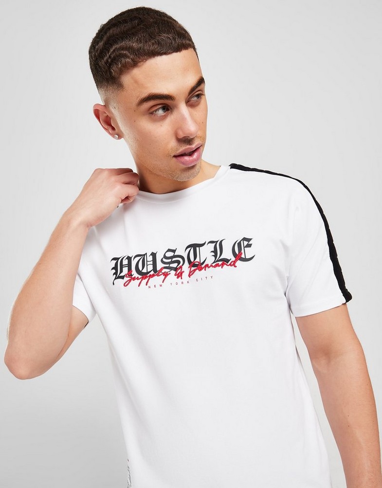 Koszulka, t-shirt męski SUPPLY & DEMAND T-SHIRT MICRO T-SHIRT SUPTM15986 Biały
