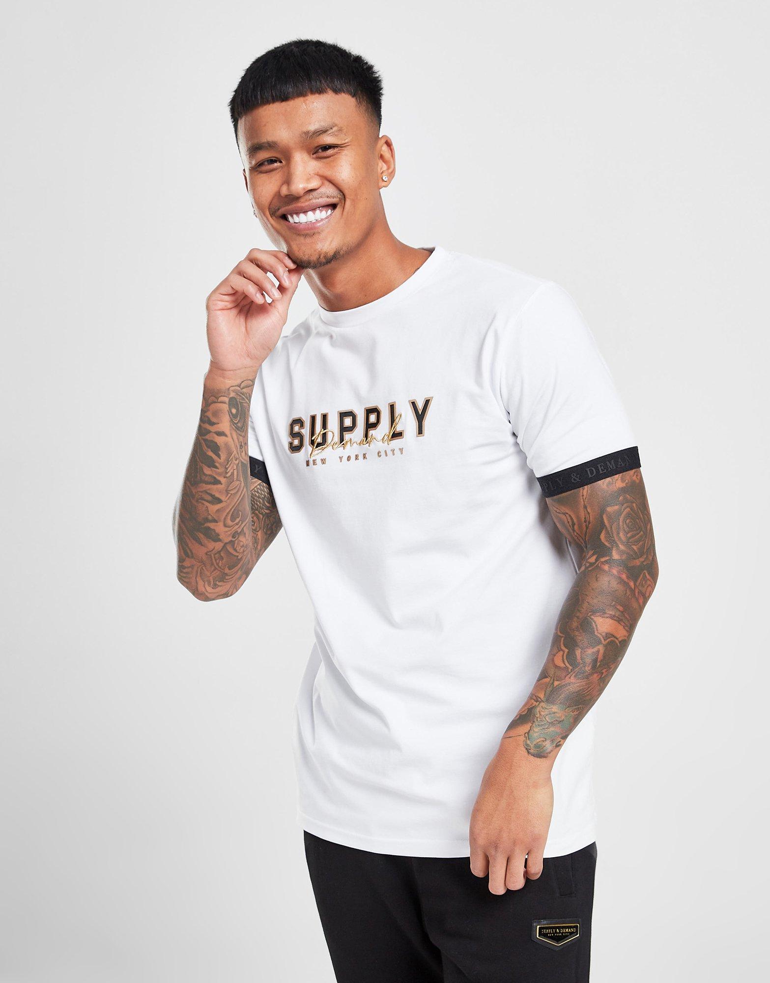Pánske tričko SUPPLY & DEMAND TRIČKO ROYAL THORN TRIČKO SUPTM15657 Biela